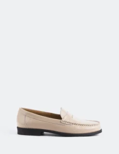 Loafers-L'INTERVALLE Lettine Nude Naplack Leather