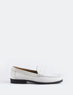 Loafers-L'INTERVALLE Lettine Off White Naplack Leather