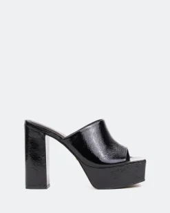 Platform-L'INTERVALLE Leva Black Naplack