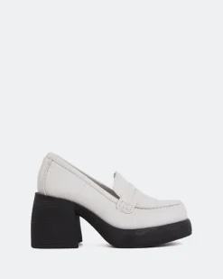 Platforms|Loafers-L'INTERVALLE Levigne Off White Leather