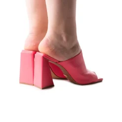 Mules-L'INTERVALLE Levu Pink Leather