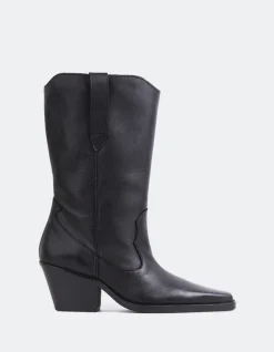 Western-L'INTERVALLE Lewisham Black Leather