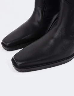 Western-L'INTERVALLE Lewisham Black Leather