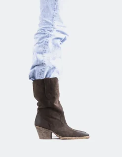 Western-L'INTERVALLE Lewisham Brown Suede