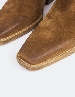 Western-L'INTERVALLE Lewisham Tan Suede