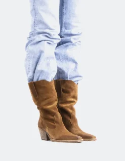 Western-L'INTERVALLE Lewisham Tan Suede