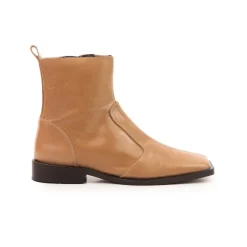 Ankle Boots-L'INTERVALLE Linea Camel Leather