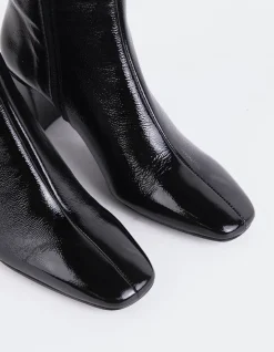 Ankle Boots-L'INTERVALLE Lioni Black Naplack