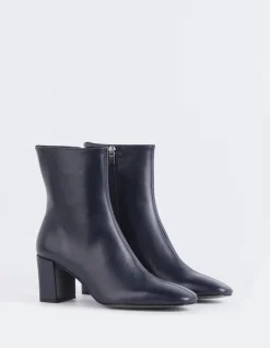 Ankle Boots-L'INTERVALLE Lioni Navy Leather