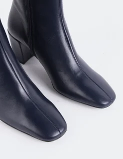 Ankle Boots-L'INTERVALLE Lioni Navy Leather