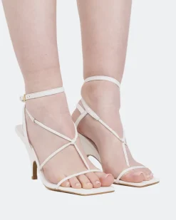 Mid Heels-L'INTERVALLE Liquid White Leather