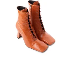 Ankle Boots-L'INTERVALLE Lockwood Burnt Orange Leather