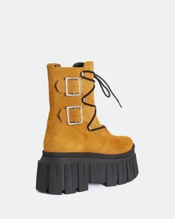 Ankle Boots-L'INTERVALLE Loker Camel Suede