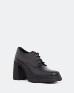 Platforms|Lace-up-L'INTERVALLE Lombardia Black Leather