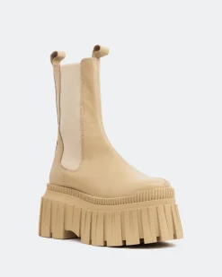 Chelsea|Ankle Boots-L'INTERVALLE Lorana Cream Leather