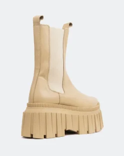 Chelsea|Ankle Boots-L'INTERVALLE Lorana Cream Leather