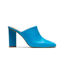 Mules-L'INTERVALLE Loutro Electric Blue Leather