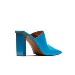 Mules-L'INTERVALLE Loutro Electric Blue Leather