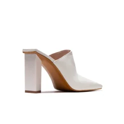 Mules-L'INTERVALLE Loutro White Leather