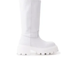 Tall Boots-L'INTERVALLE Lucius White Leather