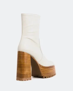Platform|Ankle Boots-L'INTERVALLE Mackenzie Off White Leather