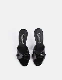 Mid Heels|Mules-L'INTERVALLE Madonna Black Patent