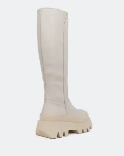 Tall Boots-L'INTERVALLE Mahone Beige Leather