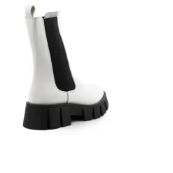 Chelsea|Ankle Boots-L'INTERVALLE Makati White Leather