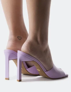 High Heels|Mules-L'INTERVALLE Malbec Lilac Leather