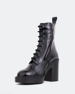Platform|Lace-up-L'INTERVALLE Maldon Black Naplack