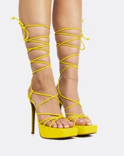 Platform|Strappy-L'INTERVALLE Malibu Yellow Leather
