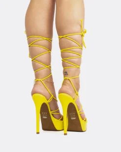 Platform|Strappy-L'INTERVALLE Malibu Yellow Leather