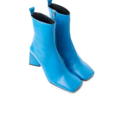 Ankle Boots-L'INTERVALLE Mannedorf Blue Leather