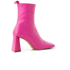 Ankle Boots-L'INTERVALLE Mannedorf Fuschia Leather