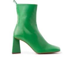 Ankle Boots-L'INTERVALLE Mannedorf Green Leather