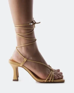 Strappy-L'INTERVALLE Manola Camel Leather