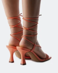 Strappy-L'INTERVALLE Manola Coral Leather