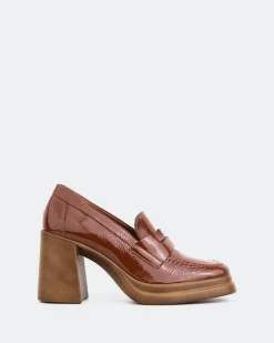 Platforms|Loafers-L'INTERVALLE Mantova Tan Naplack