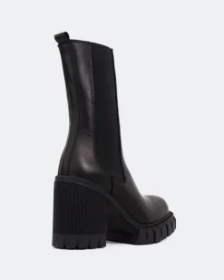 Chelsea|Ankle Boots-L'INTERVALLE Maple Black Leather