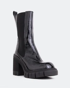Chelsea|Ankle Boots-L'INTERVALLE Maple Black Naplack