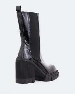 Chelsea|Ankle Boots-L'INTERVALLE Maple Black Naplack