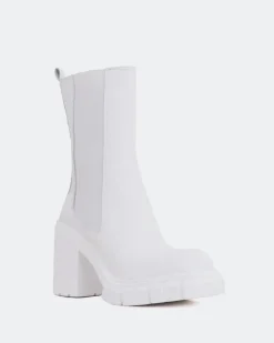 Chelsea|Ankle Boots-L'INTERVALLE Maple White Leather