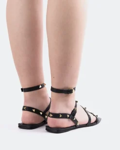 Strappy|Flats-L'INTERVALLE Marcie Black Leather