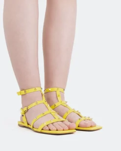 Strappy|Flats-L'INTERVALLE Marcie Yellow Leather