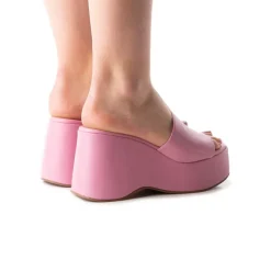 Wedges-L'INTERVALLE Mariel Pink Leather