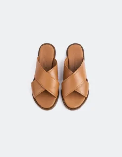 Flats-L'INTERVALLE Marigny Tan Leather