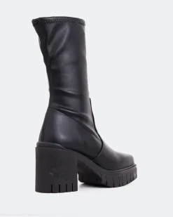 Ankle Boots-L'INTERVALLE Marlow Black Stretch