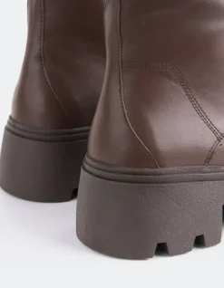 Lace-up|Ankle Boots-L'INTERVALLE Marstrup Brown Leather