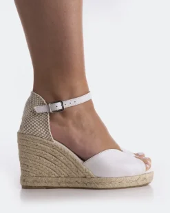 Wedges-L'INTERVALLE Marzia White Leather