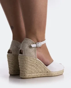 Wedges-L'INTERVALLE Marzia White Leather